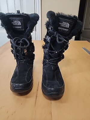 #ad The North Face Womens Black Primaloft Waterproof Winter Snow Boots sz 9 $29.99