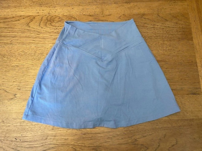 #ad PINK Victoria’s Secret Cornflower Blue X SMALL Cotton V Crossover Skort Skirt VS $14.99