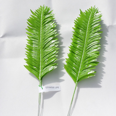 #ad #ad 35cm 20pcs Lifelike Artificial Palm Leaf Branch Christmas Home Decor Green $7.20