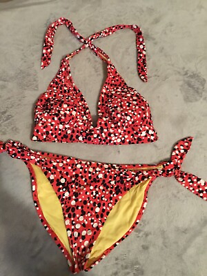 #ad #ad Womens Seven 7 Swim Polka Dot Bikini $14.99