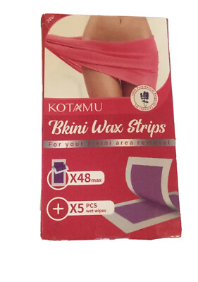 #ad Bikini Wax Strips Lavender Oil 48 Count X5 Package Box NEW $13.94