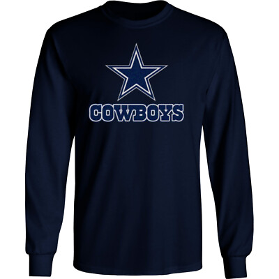 Dallas Cowboys Long T Shirt Graphic Men Cotton DAL Star $22.91