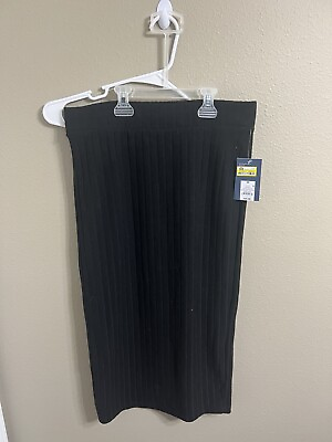 #ad #ad Women#x27;s Knit Pencil Midi Skirt UniversalThread#x27;Black Size Medium $12.99