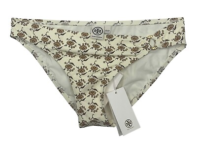 Tory Burch Dandelion Bikini Bottom Size XS Gold Hardware Full Coverage NWT $118 $53.95