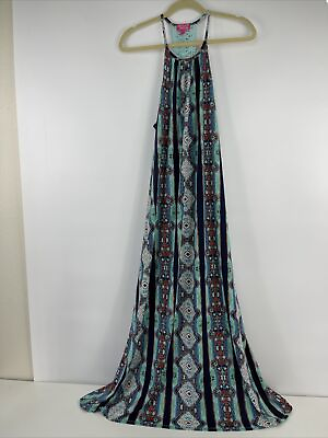 Southern Breeze Women#x27;s Long Summer Dress Size L Multicolor $24.50