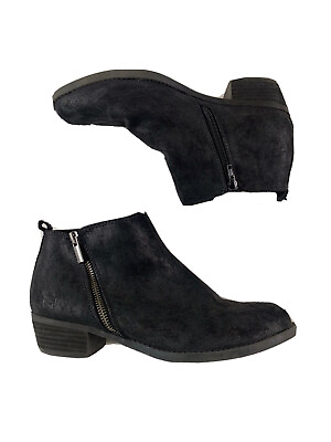 #ad Carlos by Carlos Santana Brianne Black Faux Suede Womens Boots Size 9 M $17.99