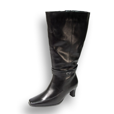 #ad 👢 PEERAGE Brook Women#x27;#x27;s Wide Width Fleece Lining Knee High Leather Boots 👢 $119.96