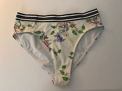 #ad ATHLETA Gold Coast Floral Bikini Bottoms M $11.25