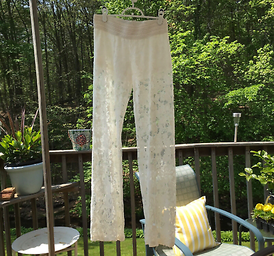 Breeze Ever sexy and feminine size M ivory lace pants $28.00