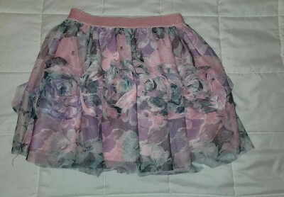 #ad The Childrens Place Skirt Pink Purple Girls Size 5 6 $5.99