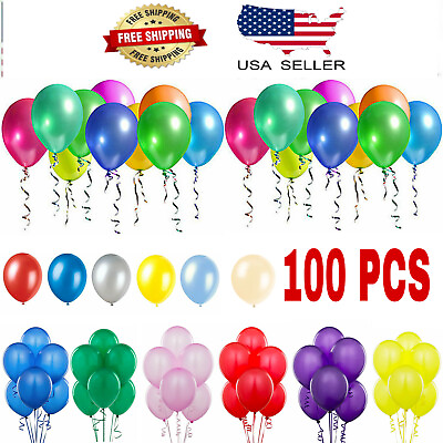 100 PCS Colorful Latex Balloon 10 Inch Wedding Birthday Bachelorette Party Decor $7.95