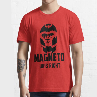 #ad Funny Magneto Was Right T Shirt Unisex Short Sleeve T Shirt All Sizes S 2345Xl $13.99
