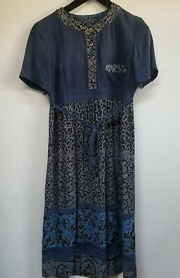 Carole Little Women#x27;s Petite Dresses Rayon Multicolor Vintage Print Dress Size 4 $26.25