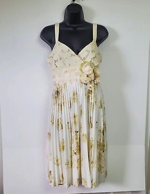 Anthropologie Womens Dress Size S Delleta Tea and Sweet Floral print sleeveless $24.89