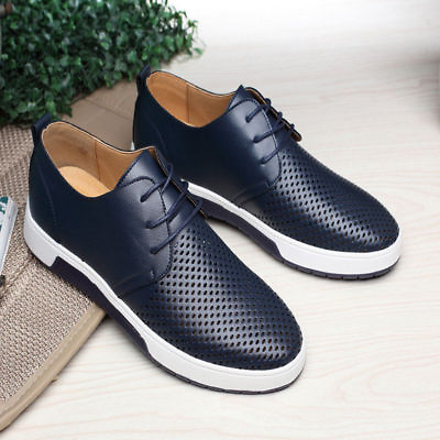 British Men Casual Genuine Leather Shoes Lace up Sneakers Oxford Breathable New $40.13