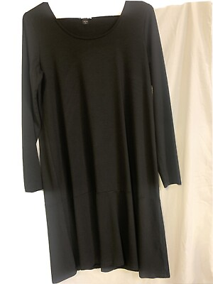 #ad J.Jill Petite Black Maxi Dress Long Sleeve xs $22.00