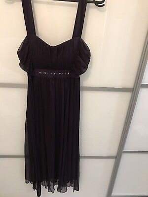#ad ladies connected apparel purple dress Prom party bridesmaids Dress Size 10 GBP 5.00