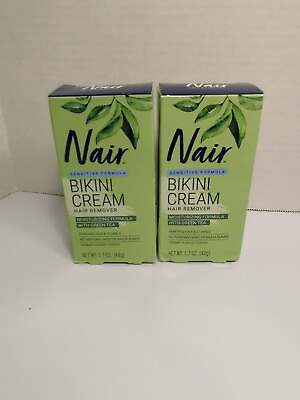 #ad Nair Hair Remover Bikini Cream Sensitive Formula 2 Pack 1.7 oz each $13.99