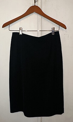 #ad Black Pencil Skirt Women#x27;s Work Wear Business 6 Slit In Back $11.99