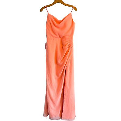 #ad J.J.House Long Evening Dress Size 8 ??? Coral Long Women Dress. NWT $25.99