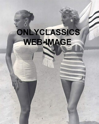 #ad 1954 BEAUTIFUL JANTZEN BUSTY SWIMSUIT MODELS PHOTO SEXY PINUP CHEESECAKE GIRLS $14.41