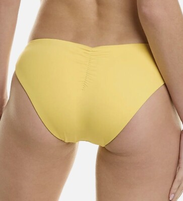 #ad New Becca Yellow Bikini Swimsuit Bottoms Only Size Small Rebecca Virtue Cheeky $18.99