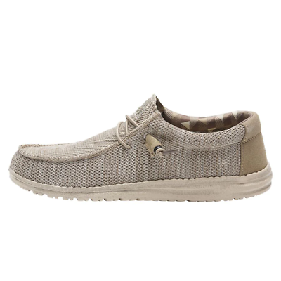 Hey Dude Men#x27;s Wally Sox Beige Mens Slip on Loafers Light Weight $41.97