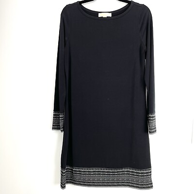 #ad Michael Kors Womens Size Small Charcoal Gray Knit Sweater Dress Long Sleeve $29.99