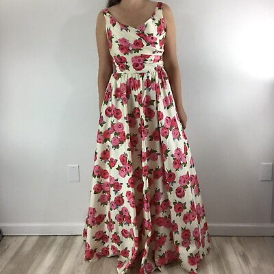 #ad Catherine Regehr Floral Formal Party Dress Retro Style Womens Size Small $2800 $400.00