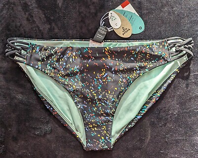 #ad NEW Nordstrom PrAna Tekena Swim Bikini Bottom Size XL Side Braided Low rise $60 $29.00