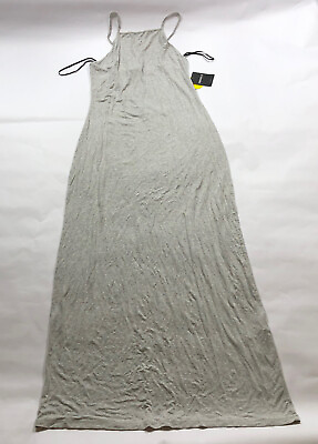 #ad nwt Forever 21 Womens Grey Spaghetti Strap Long Maxi Dress 1146 $12.85
