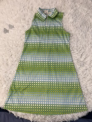 #ad #ad New moves girls dress green white sleeveless size 16 $7.64