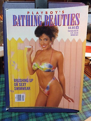#ad Playboy#x27;s Bathing Beauties Brushing Up On Sexy Swimwear April 1991 $0.99