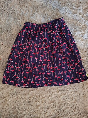 #ad ModCloth Flamingo Print Skirt Size L with Mayching Bodysuit M $22.00
