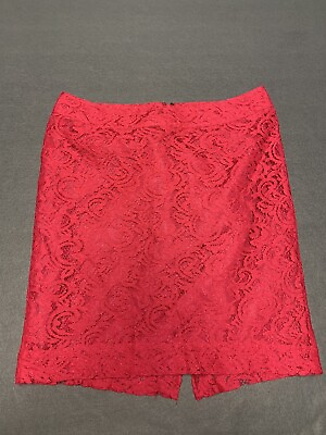 #ad Merona skirt women’s 8 pink with liner back zip casual $10.35