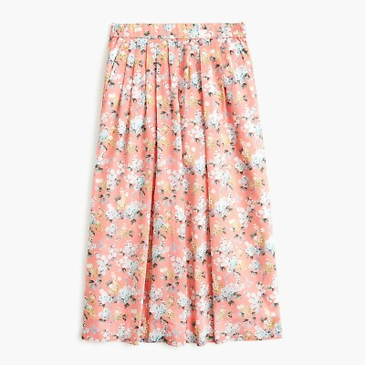 #ad J.CREW $148 A Line Pull On Midi Skirt in Liberty Art Josephine Floral Size 2 $34.99