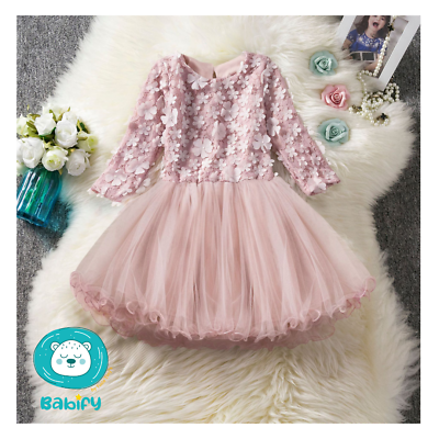 #ad New Elegant Lace Floral Tulle Dress $20.00