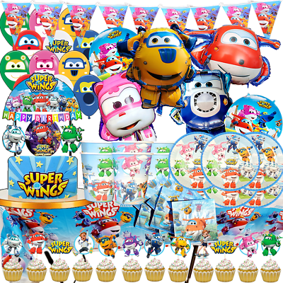 SUPER WINGS cupcake superwing Birthday Party Decoration Supplies BALLOON TABLE $13.99