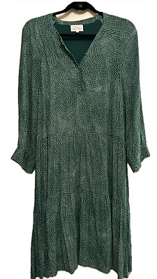 #ad Melody XL Size Dress Elegant Green A Line Party Dress Plus Size Fashion $19.00