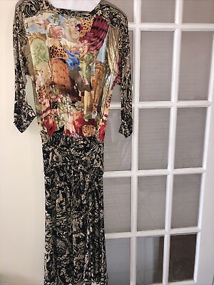 Vintage Carole Little Dress Masterpiece Of Blended Designs Size 4 USA Creation $53.77