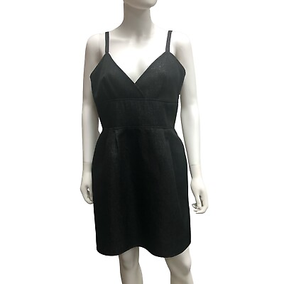#ad #ad Hutch Black Metallic Silver Cocktail Dress Size 12 New $275 $25.00