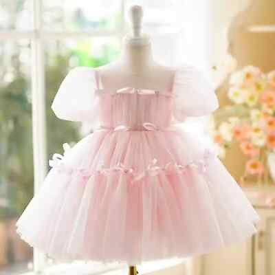 #ad Baby Girls Dress Pageant Wedding Birthday Party Flower Girl Dresses Vestidos $74.84