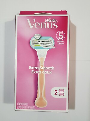 #ad NEW Gillette Venus Extra Smooth Women#x27;s Razor amp; 2 Cartridges $8.49