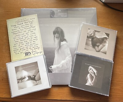 #ad Taylor Swift The Tortured Poets Department Vinyl Collector CD LOT; ALL 4 amp; RSD $339.99
