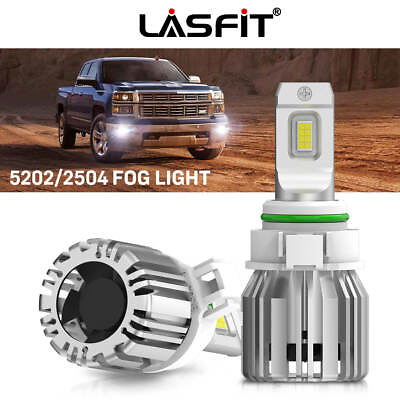LASFIT LED Fog Light Bulbs 5202 White for Chevy Silverado 1500 2500 HD 2007 2015 $34.99