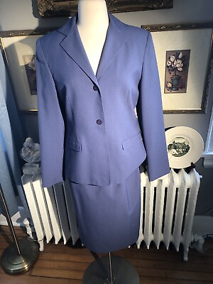 #ad LEVINE CLASSICS BLUE SKIRT SUIT NWOT A GORGEOUS ALL OCCASION STYLE SIZE10 SALE $49.99