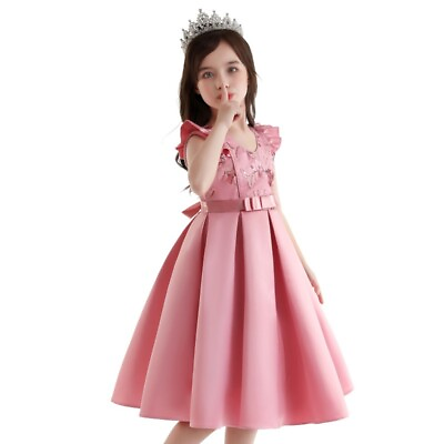 #ad Girls#x27; Sleeveless Dress Children#x27;s Sequin Festival Evening Princess Dress $32.99