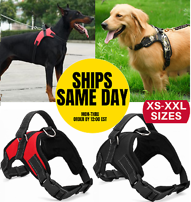 No Pull Dog Pet Harness Adjustable Control Vest Dogs Reflective XS S M Large XXL $12.99