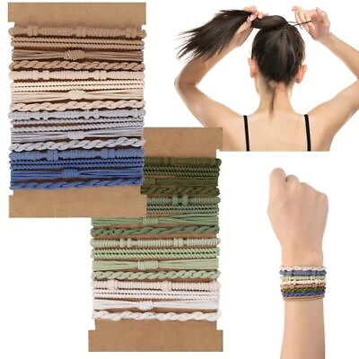 #ad 32PCS Boho Hair Bracelets for Women Elastic Bracelets Hair Ties No B Style $12.13