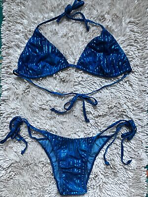 #ad NWOT Sparkle Skimpy Bikini sz. XL $58.00